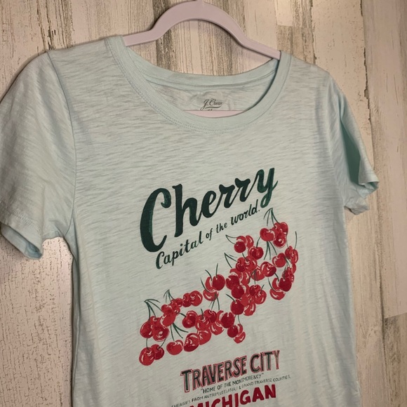 Jcrew Michigan Cherries Short Sleeve-XS - Picture 3 of 14